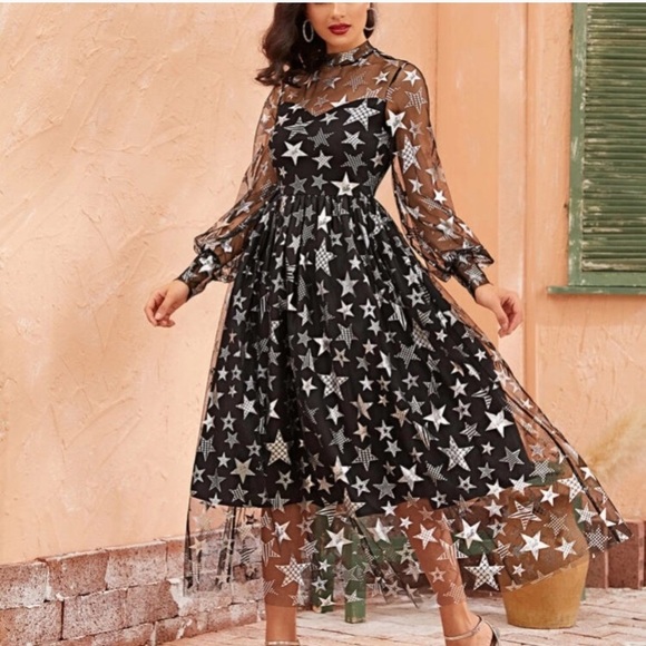 Dolls Kill Dresses & Skirts - New Gothic Star Spring Dress